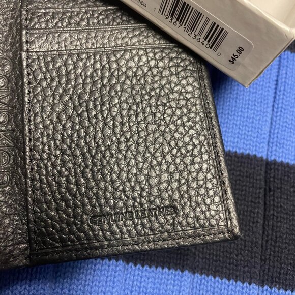 Calvin Klein Genuine Leather Wallet with Box NWT - Picture 3 of 4